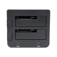 Produktbild för StarTech.com Dual-Bay USB 3.0 to SATA Hard Drive Docking Station, USB Hard Drive Dock, External 2.53.5 SATA IIIIII, SSDHDD Docking Station, Hot-Swap Hard Drive Bay - Top-Loading - kontrollerkort - SATA 6Gb/s - USB 3.0