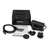 Produktbild för StarTech.com Dual-Bay USB 3.0 to SATA Hard Drive Docking Station, USB Hard Drive Dock, External 2.53.5 SATA IIIIII, SSDHDD Docking Station, Hot-Swap Hard Drive Bay - Top-Loading - kontrollerkort - SATA 6Gb/s - USB 3.0