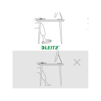 Produktbild för Leitz Ergo - fotstöd - grå