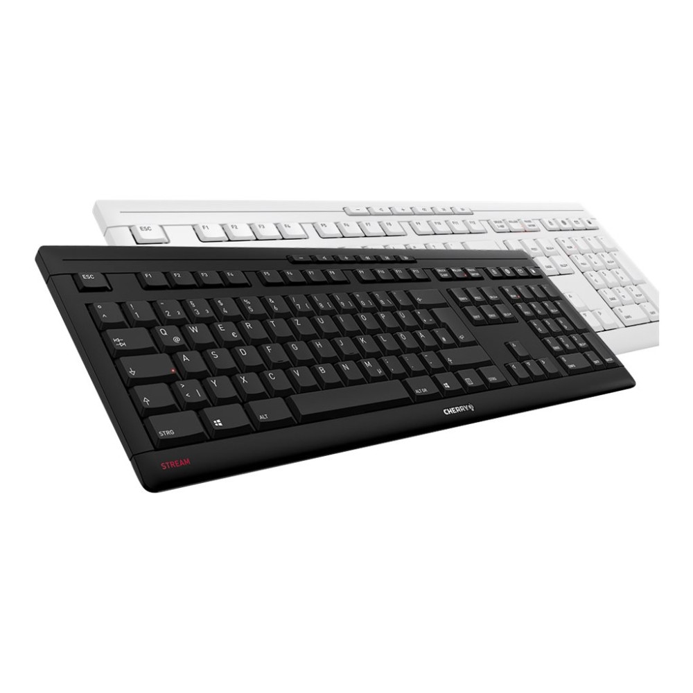 Produktbild för CHERRY STREAM KEYBOARD - tangentbord - hela norden - svart Inmatningsenhet