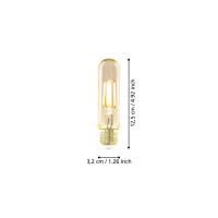 Produktbild för Eglo - LED-glödlampa med filament - form: T32 - E27 - 4 W - varmt vitt ljus - 1700 K