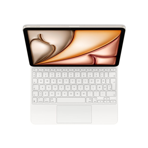 Apple Apple Magic Keyboard - tangentbord och foliefodral - med pekdyna - QWERTY - dansk - vit Inmatningsenhet