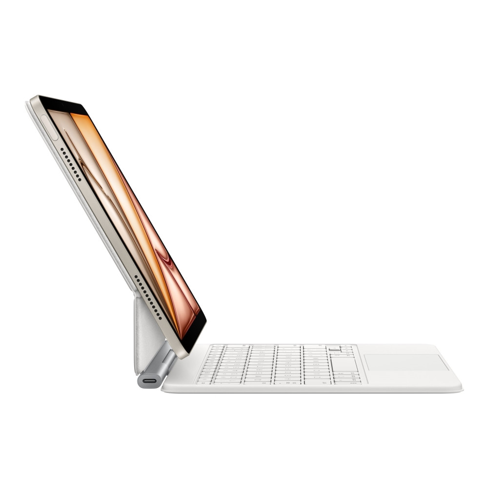 Produktbild för Apple Magic Keyboard - tangentbord och foliefodral - med pekdyna - QWERTY - dansk - vit Inmatningsenhet