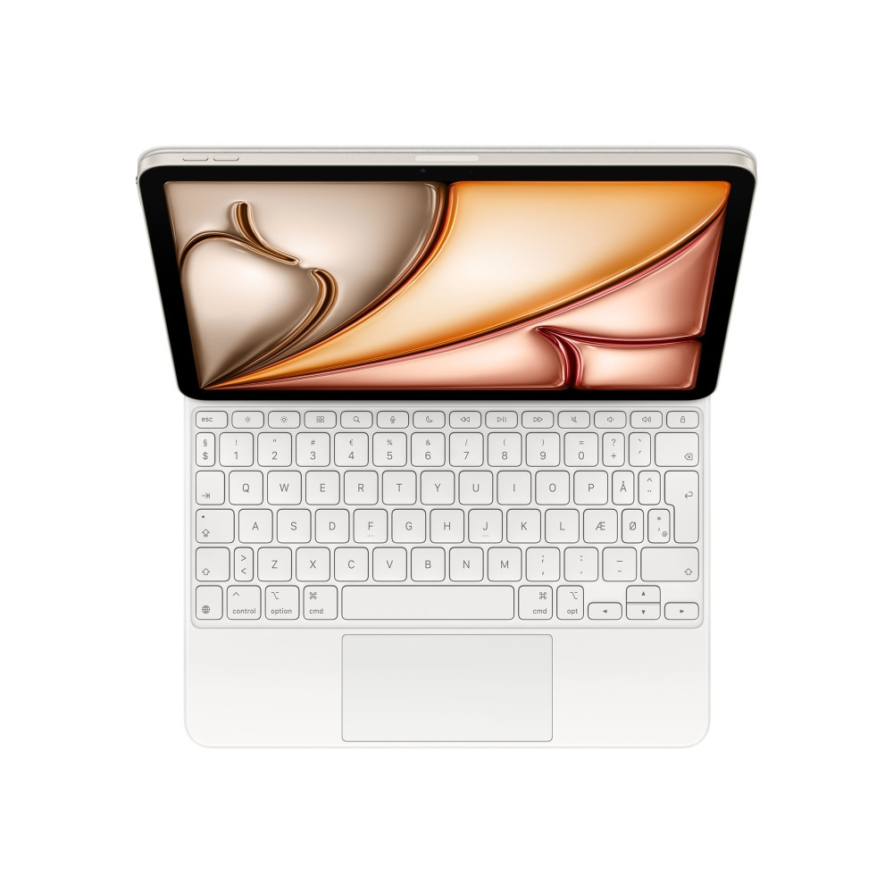 Produktbild för Apple Magic Keyboard - tangentbord och foliefodral - med pekdyna - QWERTY - dansk - vit Inmatningsenhet