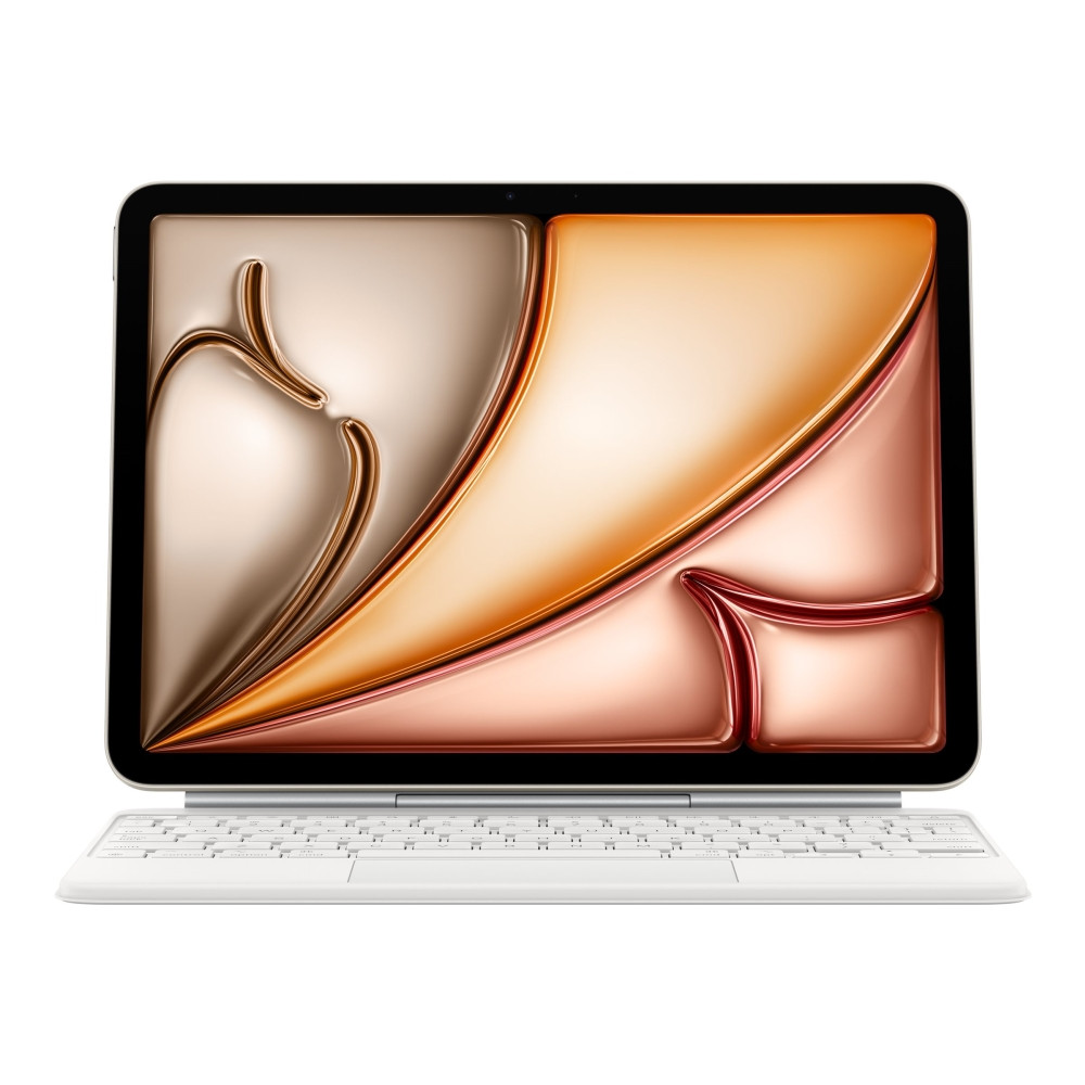 Produktbild för Apple Magic Keyboard - tangentbord och foliefodral - med pekdyna - QWERTY - dansk - vit Inmatningsenhet