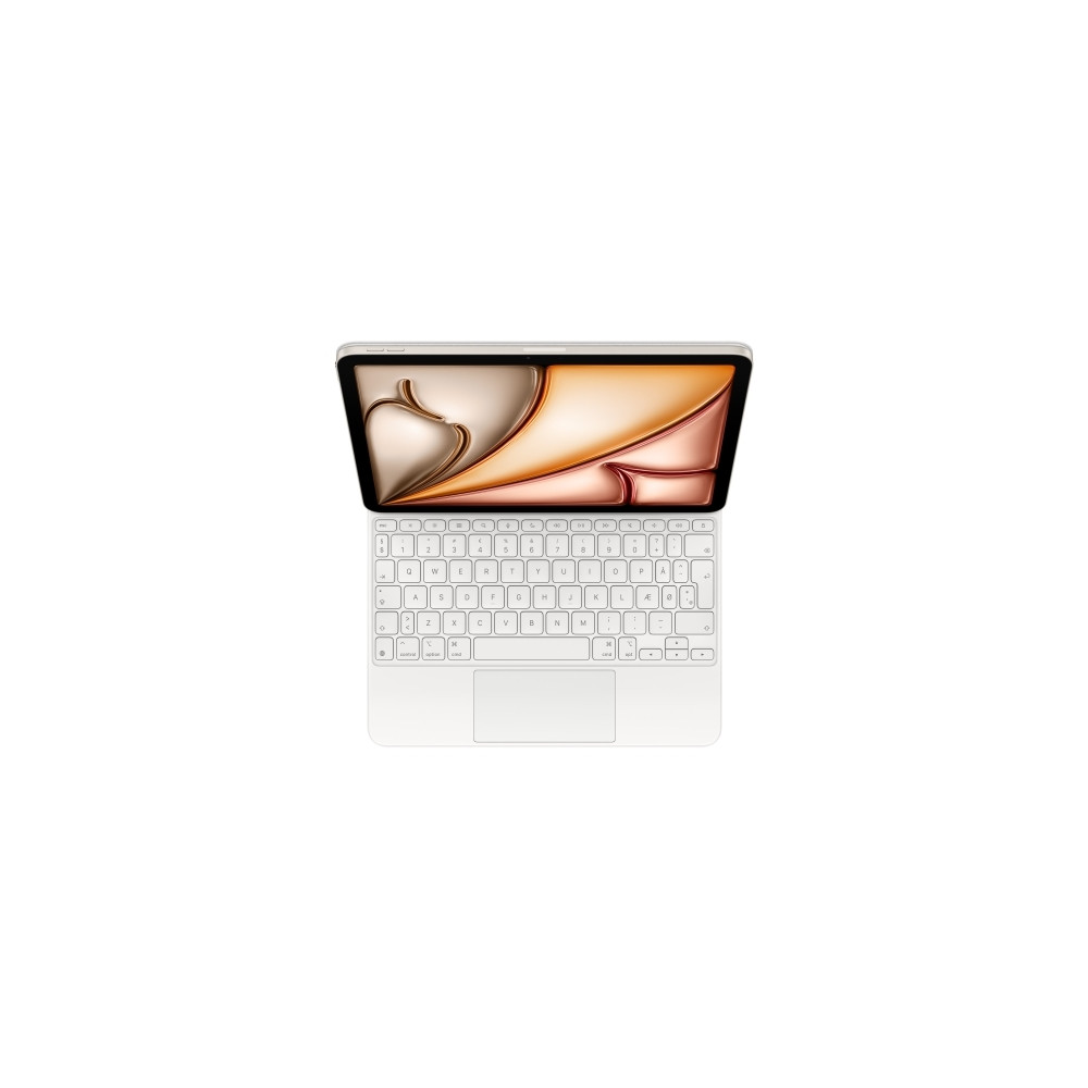 Produktbild för Apple Magic Keyboard - tangentbord och foliefodral - med pekdyna - QWERTY - dansk - vit Inmatningsenhet
