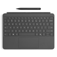 Produktbild för Microsoft Surface Pro Keyboard - 12-inch - tangentbord full size - med pekplatta, accelerometer - skiffer - med Slim Pen Inmatningsenhet