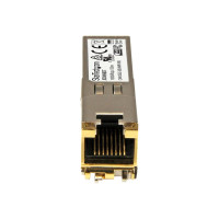 Produktbild för Startech HPE JD089B Compatible SFP Module, 1000BASE-T, SFP to RJ45 Cat6/Cat5e, 1GE Gigabit Ethernet SFP, RJ-45 (Copper) 100m, HPE 5820AF, 12500, 5500, 1Gbps Mini GBIC Transceiver SFP - Lifetime Warranty (JD089BST) - SFP-sändar/mottagarmodul (mini-GBIC) - 