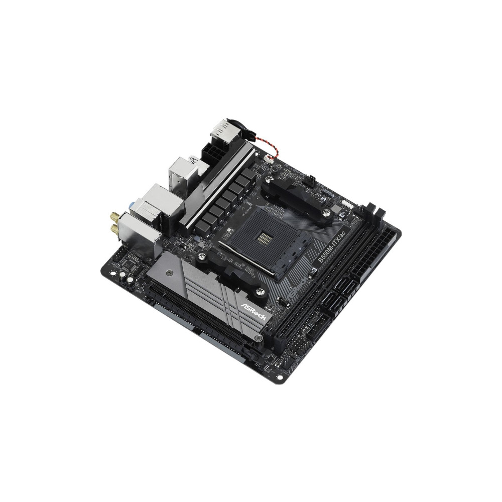 Produktbild för ASRock B550M-ITX/ac - moderkort - mini ITX - Socket AM4 - AMD B550