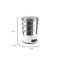 Produktbild för Tefal Convenient Series VC502D10 Deluxe - ångkokare - rostfritt stål