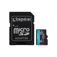 Produktbild för Kingston Canvas Go! Plus - flash-minneskort - 64 GB - mikroSDXC UHS-I