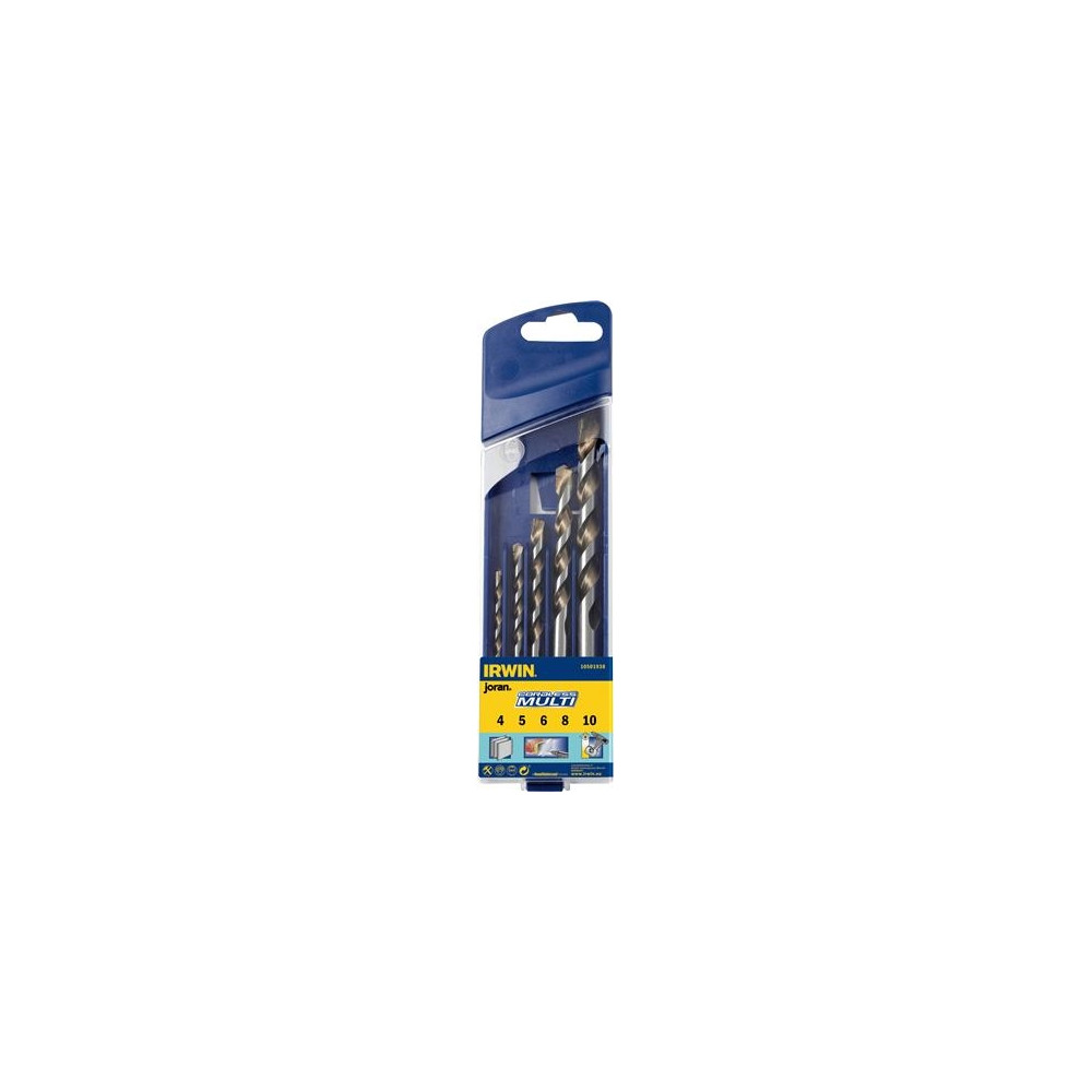 Produktbild för IRWIN 10501938, Borr, Borrsats, Lättbetong, Marmor, Metallpl...