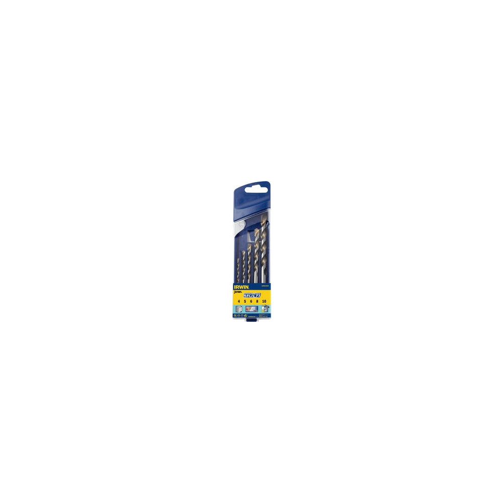 Produktbild för IRWIN 10501938, Borr, Borrsats, Lättbetong, Marmor, Metallpl...