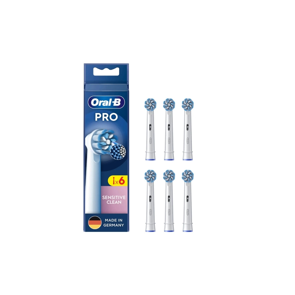 Produktbild för Oral-B Sensitive Clean , 6 styck, Vit, 3 månad (er), Extra m...