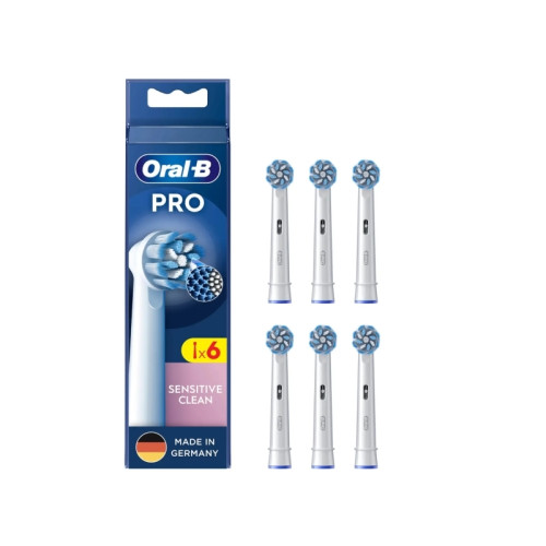 Braun Oral-B Sensitive Clean , 6 styck, Vit, 3 månad (er), Extra m...