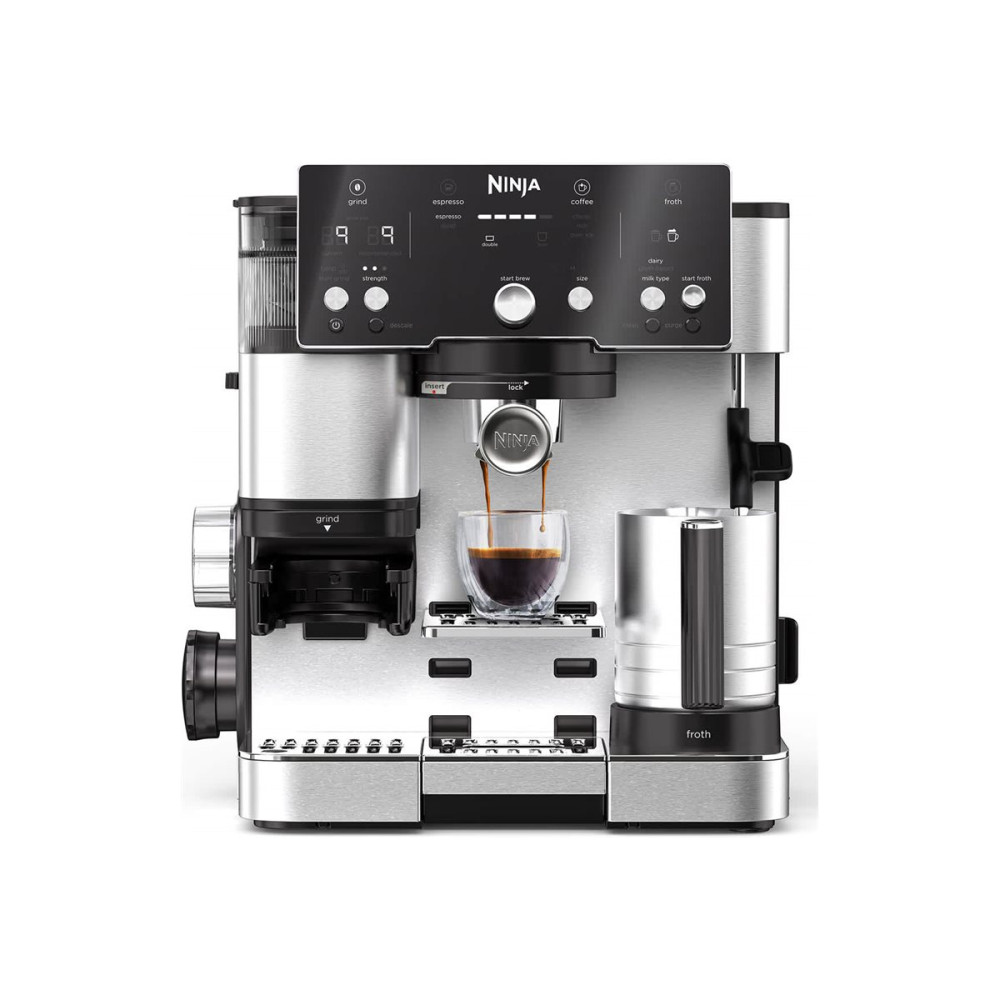 Produktbild för Ninja Luxe Café Essential ES501EU - automatisk kaffekokare med mjölkskummare - silver