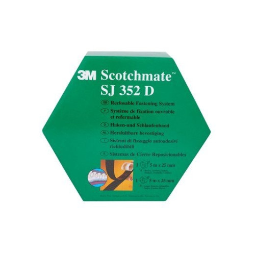 3M 3M Scotchmate krok- och ögla-band, mått: 25,4 mm x 5 m, två...