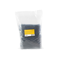 Produktbild för StarTech.com 15cm kabelkopplingar - 3mm bred, 39mm buntdiameter, 18kg draghållfasthet, självlåsande spärrband för nylon med böjd spets, 94 V-2/UL listad, 1000-pack - svart - kabelsamlare - TAA-kompatibel