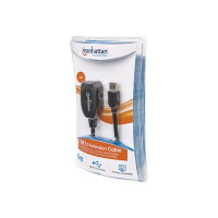 Produktbild för Manhattan USB-A to USB-A Extension Cable, 5m, Male to Female, Active, 5 Gbps (USB 3.2 Gen1 aka USB 3.0), Built In Repeater, SuperSpeed USB, Black, Three Year Warranty, Blister - USB-förlängningskabel - USB typ A till USB typ A - 5 m