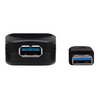 Produktbild för Manhattan USB-A to USB-A Extension Cable, 5m, Male to Female, Active, 5 Gbps (USB 3.2 Gen1 aka USB 3.0), Built In Repeater, SuperSpeed USB, Black, Three Year Warranty, Blister - USB-förlängningskabel - USB typ A till USB typ A - 5 m