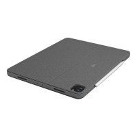 Produktbild för Logitech Combo Touch - tangentbord och foliefodral - med pekdyna - QWERTY - hela norden - oxford-grå Inmatningsenhet