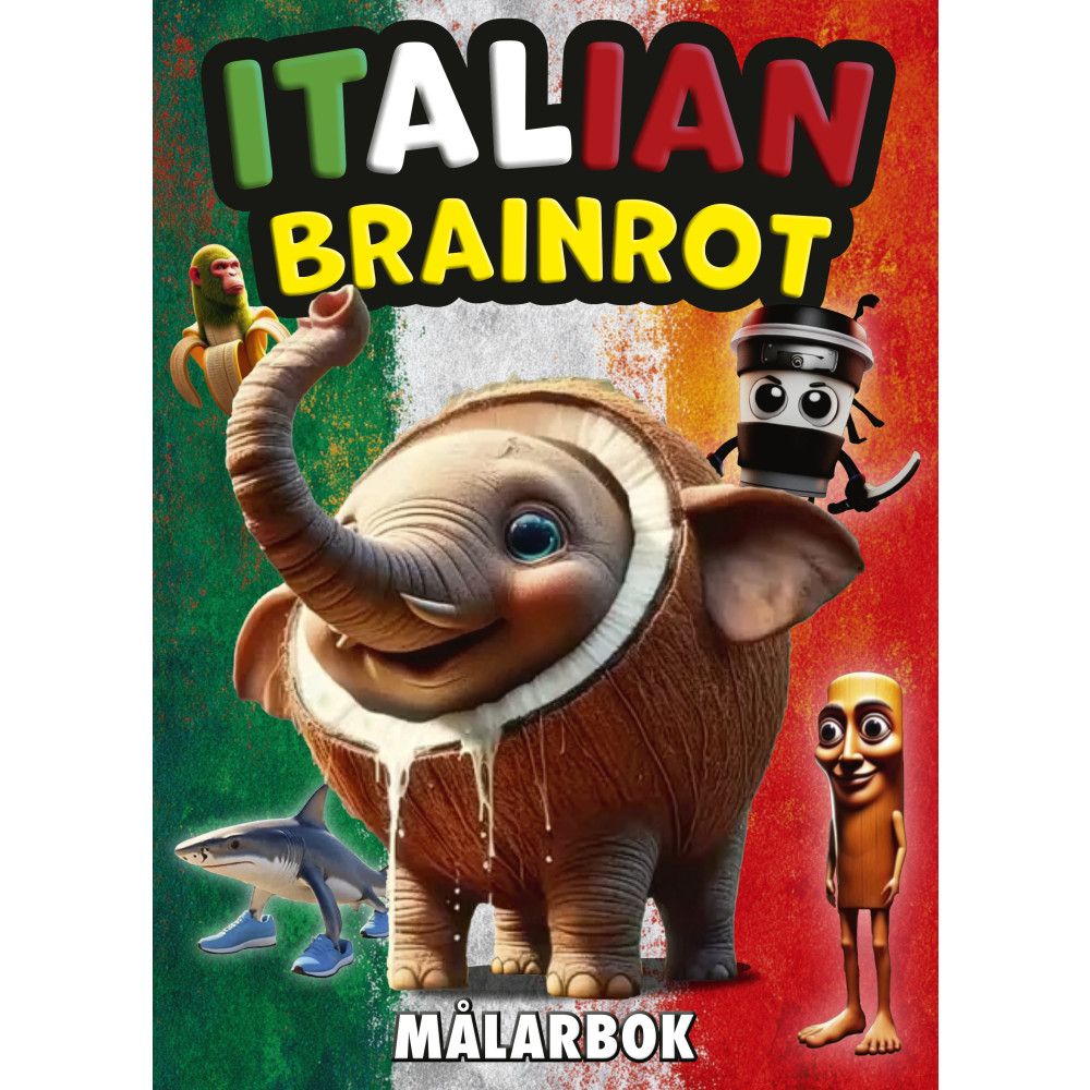 Produktbild för Italian brainrot målarbok (häftad)