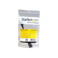Produktbild för StarTech.com USB 3.0 A-till-A förlängningskabel – 15 cm, svart - USB-förlängningskabel - USB typ A till USB typ A - 15.2 cm