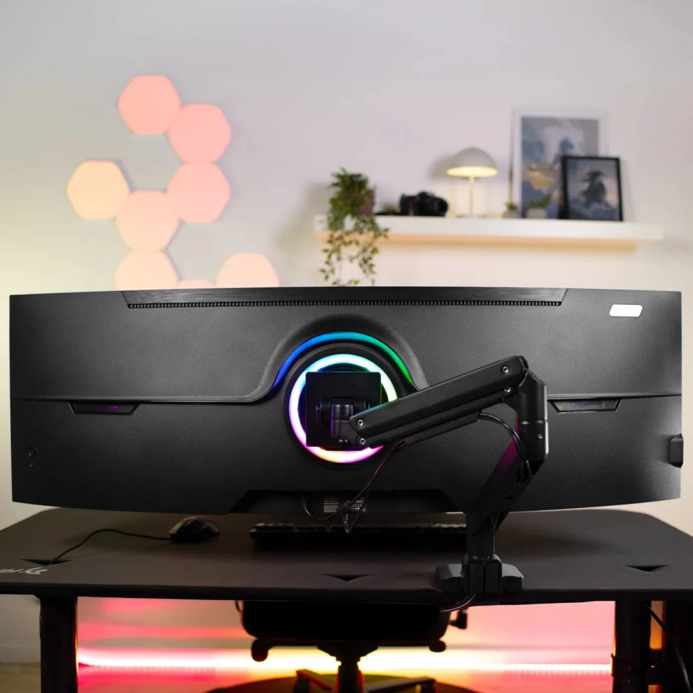 Produktbild för Arozzi Alzare Neo Pro monteringssats - för LCD-display - gasfjäder - svart
