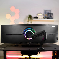 Produktbild för Arozzi Alzare Neo Pro monteringssats - för LCD-display - gasfjäder - svart