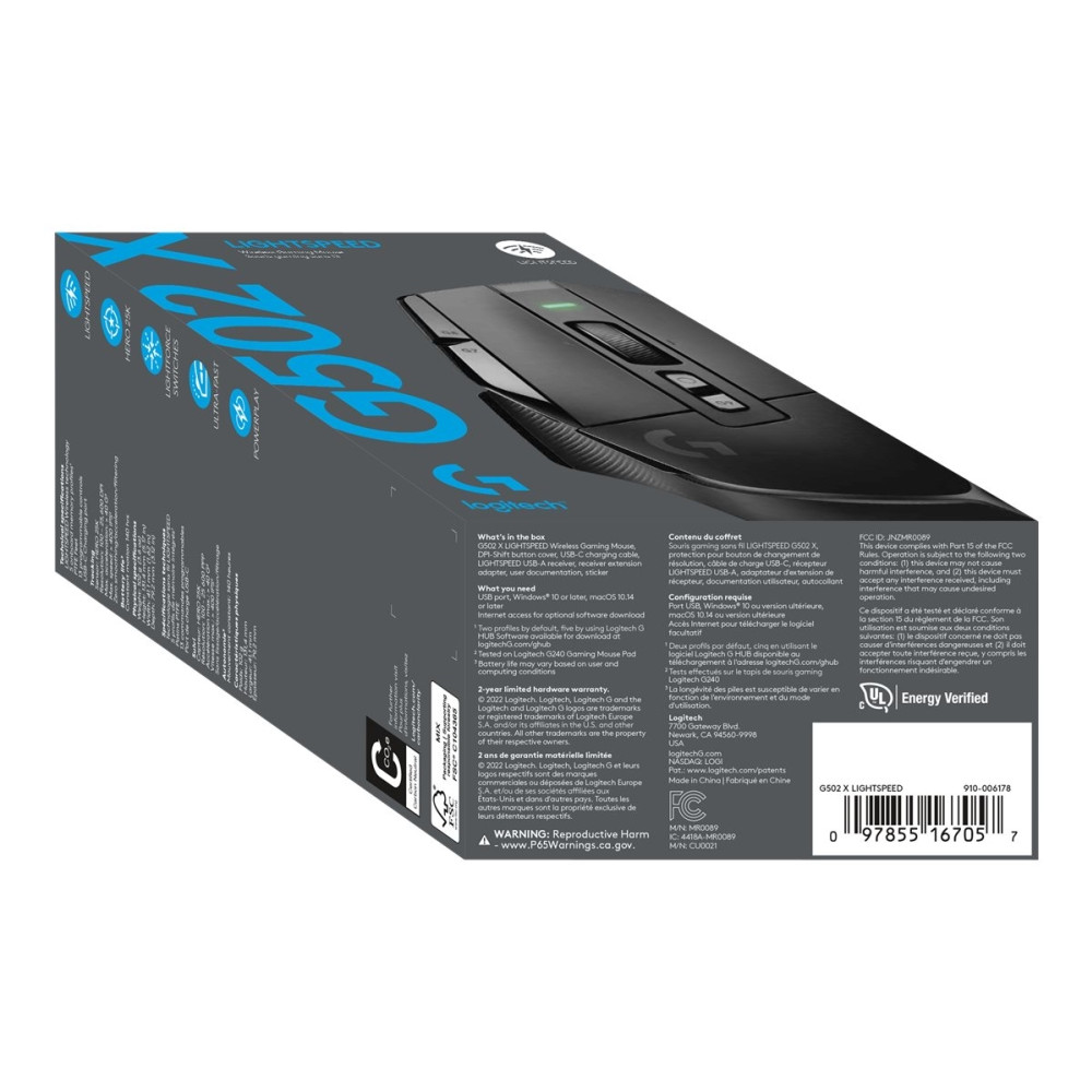 Produktbild för Logitech G502 X Lightspeed