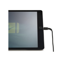 Produktbild för Startech 30cm tålig, svart USB-A till Blixtkabel