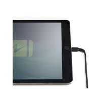 Produktbild för Startech 30cm tålig, svart USB-A till Blixtkabel
