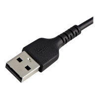 Produktbild för Startech 30cm tålig, svart USB-A till Blixtkabel