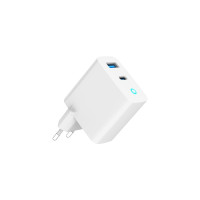 Produktbild för GEMBIRD GEMBIRD GaN 2-portars USB-snabbladdare 65W USB typ C...
