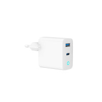 Produktbild för GEMBIRD GEMBIRD GaN 2-portars USB-snabbladdare 65W USB typ C...