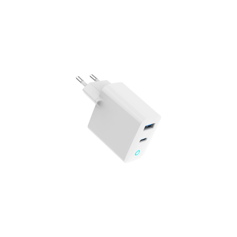 Produktbild för GEMBIRD GEMBIRD GaN 2-portars USB-snabbladdare 65W USB typ C...