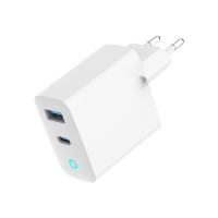 Produktbild för GEMBIRD GEMBIRD GaN 2-portars USB-snabbladdare 65W USB typ C...