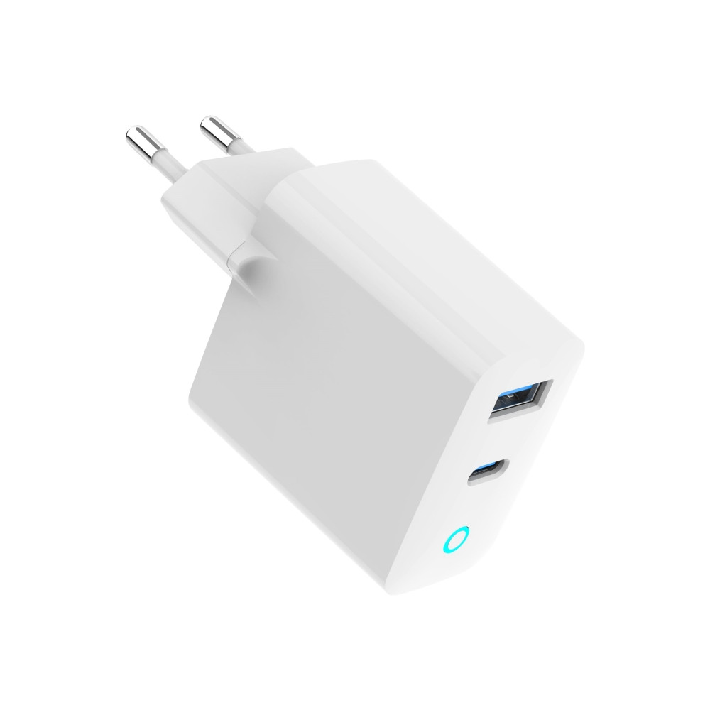 Produktbild för GEMBIRD GEMBIRD GaN 2-portars USB-snabbladdare 65W USB typ C...