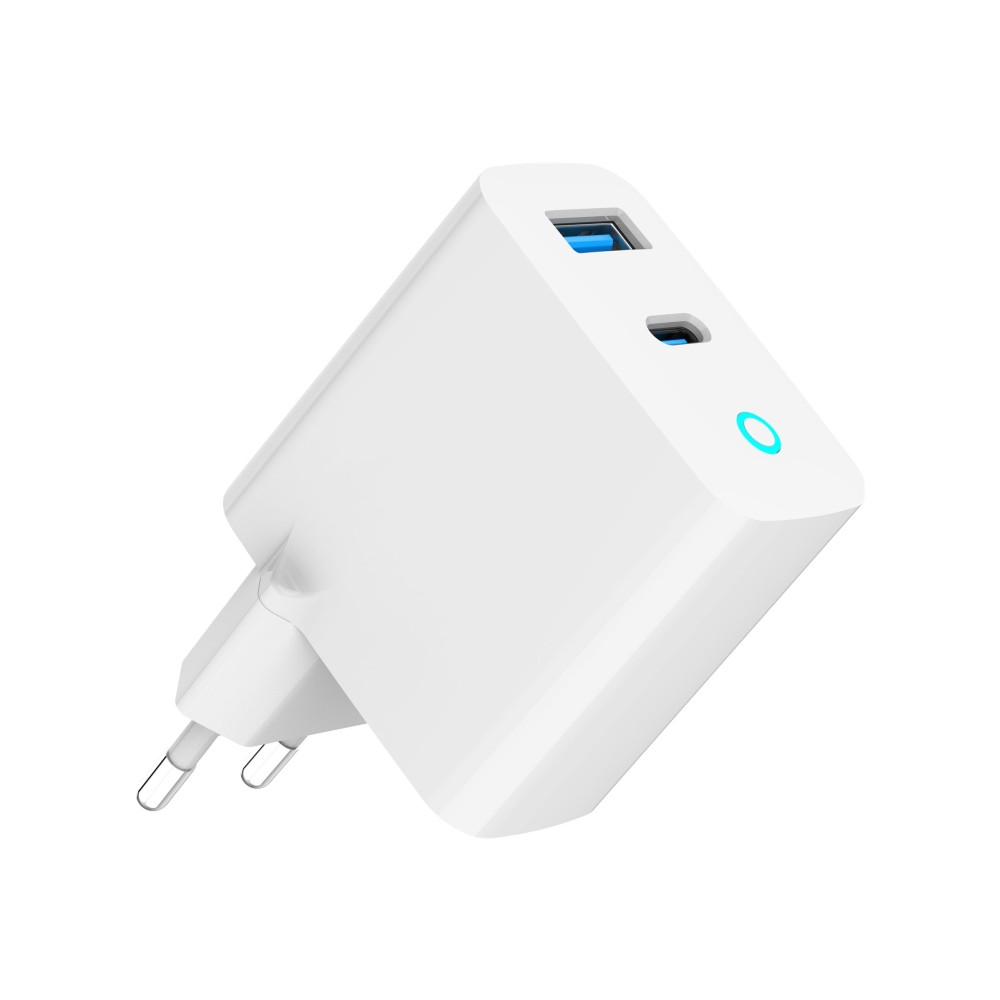 Produktbild för GEMBIRD GEMBIRD GaN 2-portars USB-snabbladdare 65W USB typ C...