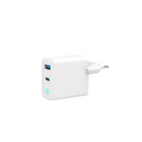 Produktbild för GEMBIRD GEMBIRD GaN 2-portars USB-snabbladdare 65W USB typ C...