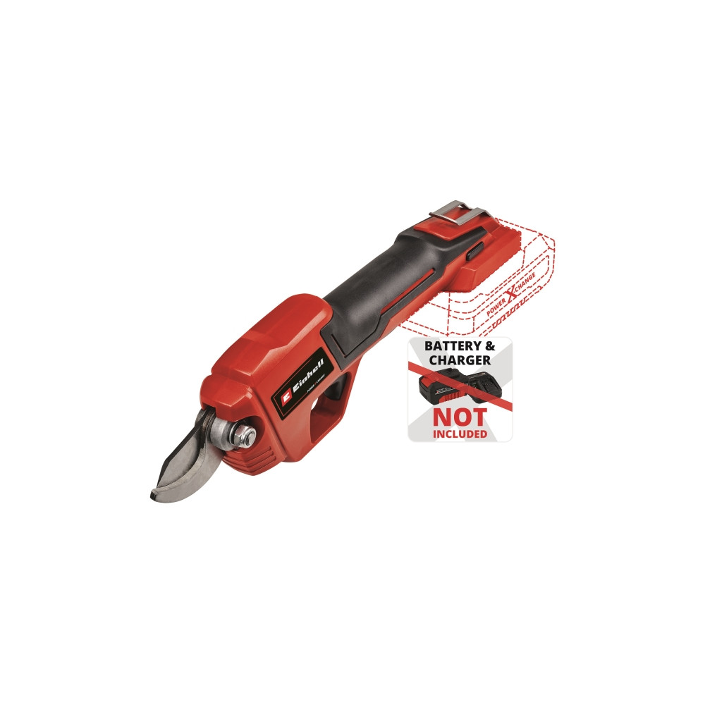 Produktbild för Einhell GE-LS 18 Li-Solo, Plast, Svart, Röd, 355 mm, 2,8 cm,...