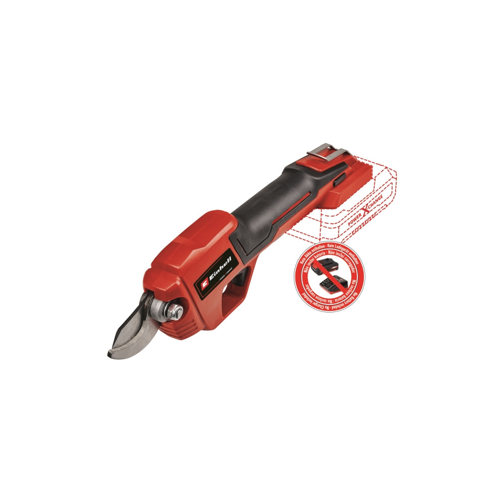 Produktbild för Einhell GE-LS 18 Li-Solo, Plast, Svart, Röd, 355 mm, 2,8 cm,...