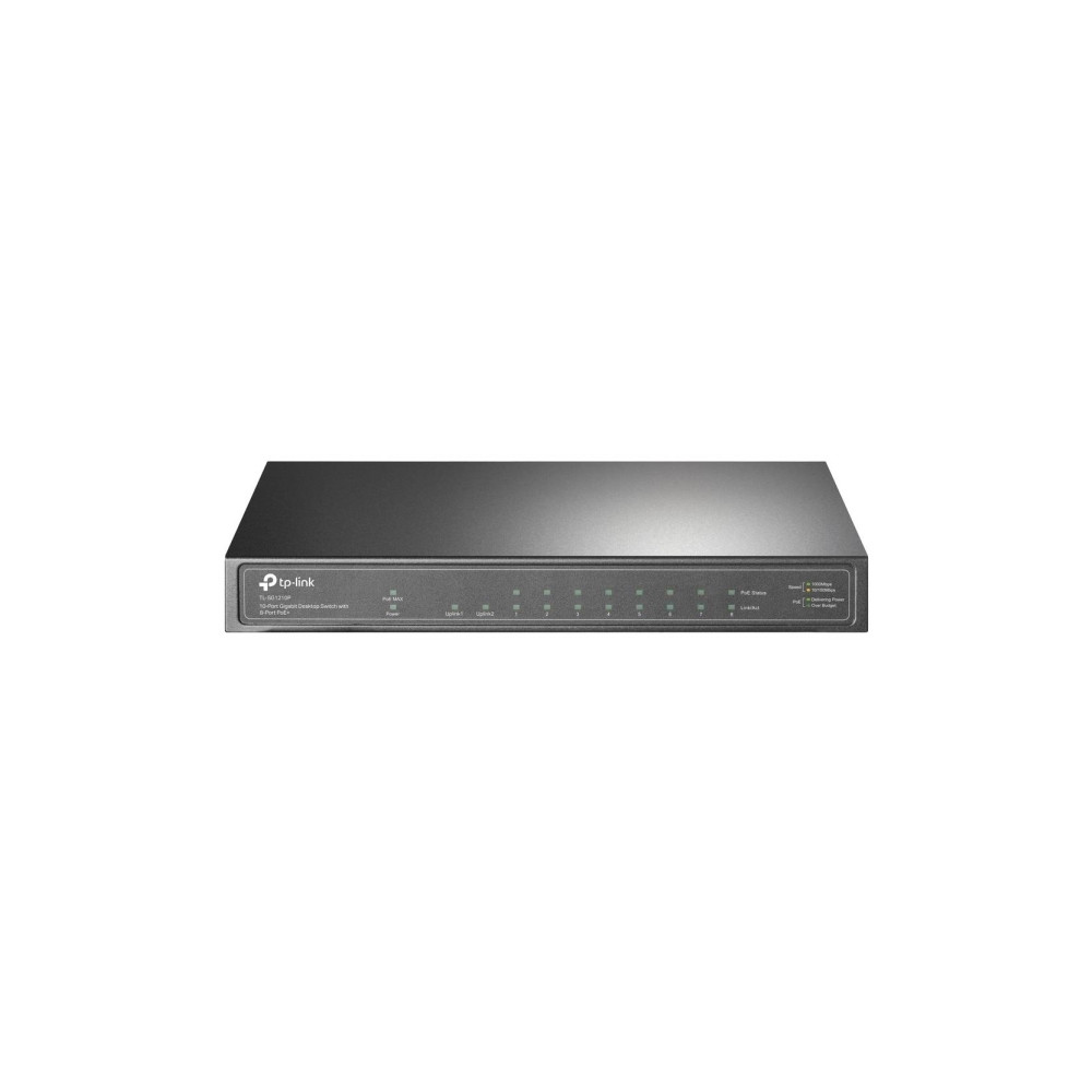 Produktbild för TP-LINK TL-SG1210MP, Ohanterad, Gigabit Ethernet (10/100/100...