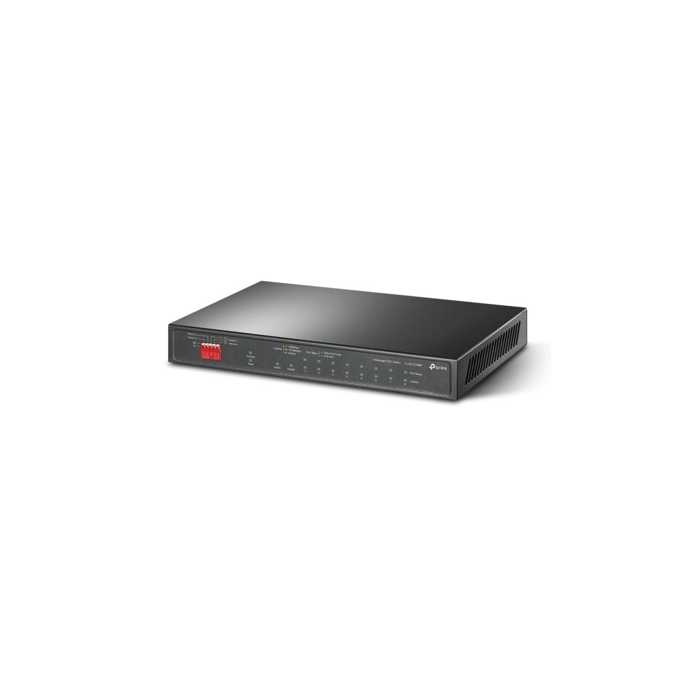 Produktbild för TP-LINK TL-SG1210MP, Ohanterad, Gigabit Ethernet (10/100/100...