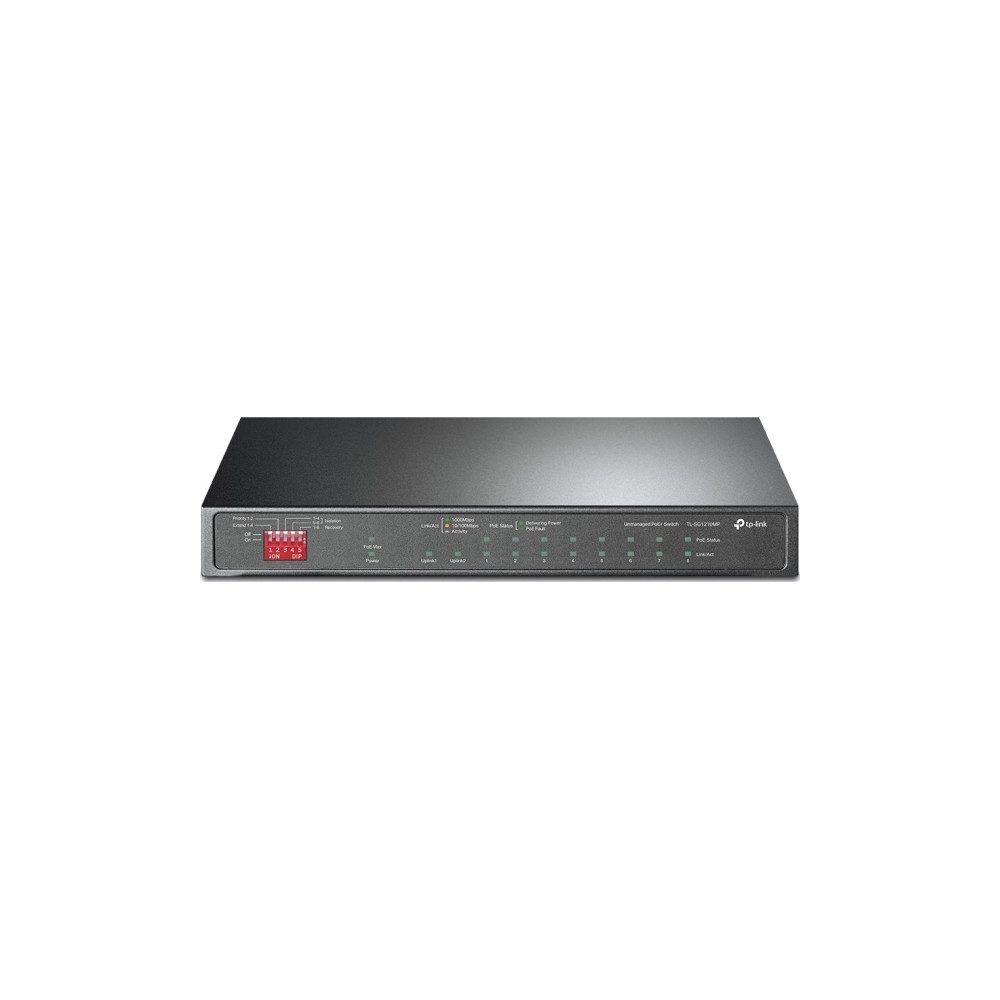 Produktbild för TP-LINK TL-SG1210MP, Ohanterad, Gigabit Ethernet (10/100/100...