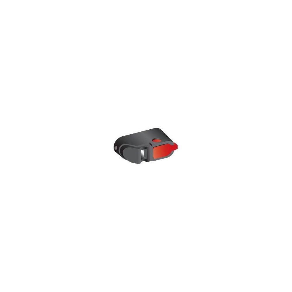 Produktbild för ABB 1SCA108252R1001, Handtag, Svart, Röd, 16 mm, 10 mm, 37 m...
