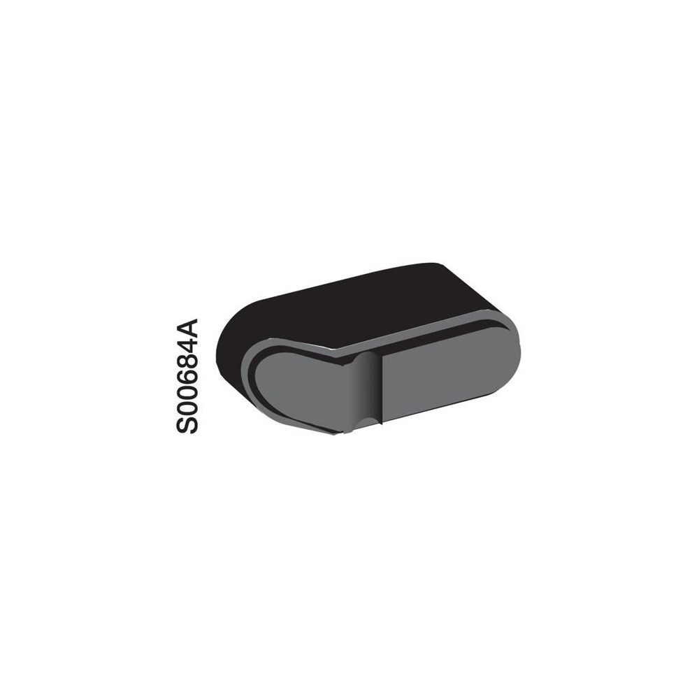 Produktbild för ABB 1SCA108252R1001, Handtag, Svart, Röd, 16 mm, 10 mm, 37 m...