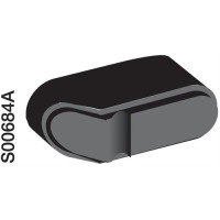 Produktbild för ABB 1SCA108252R1001, Handtag, Svart, Röd, 16 mm, 10 mm, 37 m...