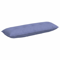 Produktbild för Ryggkudde Jeansblå 140 x 19 x 50 cm tyg