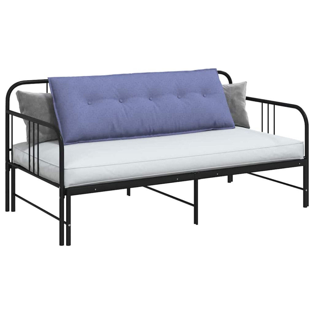 Produktbild för Ryggkudde Jeansblå 140 x 19 x 50 cm tyg
